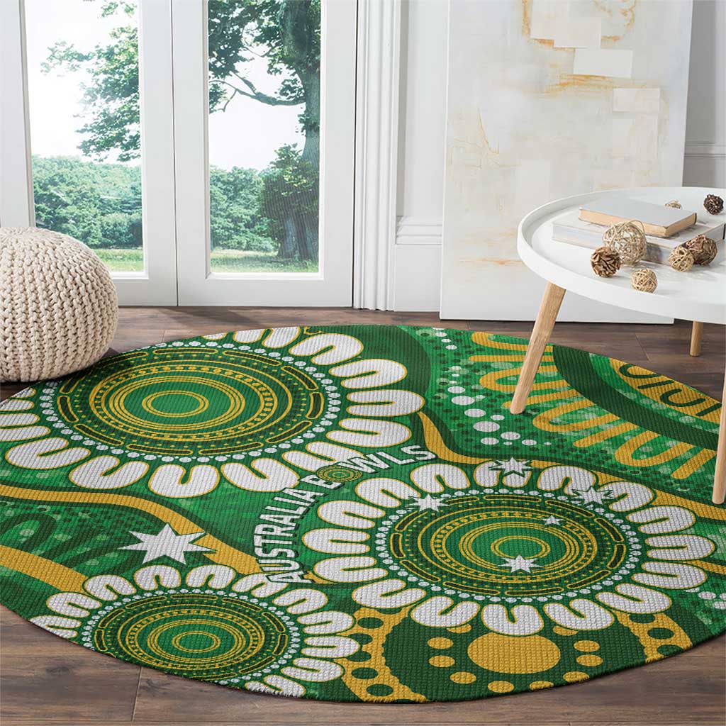 Bowls Australia Round Carpet Aboriginal Art National Color - Aussie Hoodie