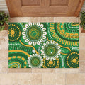 Bowls Australia Rubber Doormat Aboriginal Art National Color - Aussie Hoodie