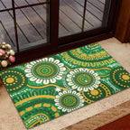 Bowls Australia Rubber Doormat Aboriginal Art National Color - Aussie Hoodie