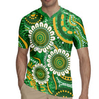 Bowls Australia Custom Rugby Jersey Aboriginal Art National Color - Aussie Hoodie