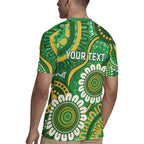 Bowls Australia Custom Rugby Jersey Aboriginal Art National Color - Aussie Hoodie