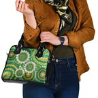 Bowls Australia Shoulder Handbag Aboriginal Art National Color - Aussie Hoodie