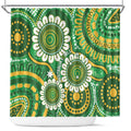 Bowls Australia Shower Curtain Aboriginal Art National Color - Aussie Hoodie