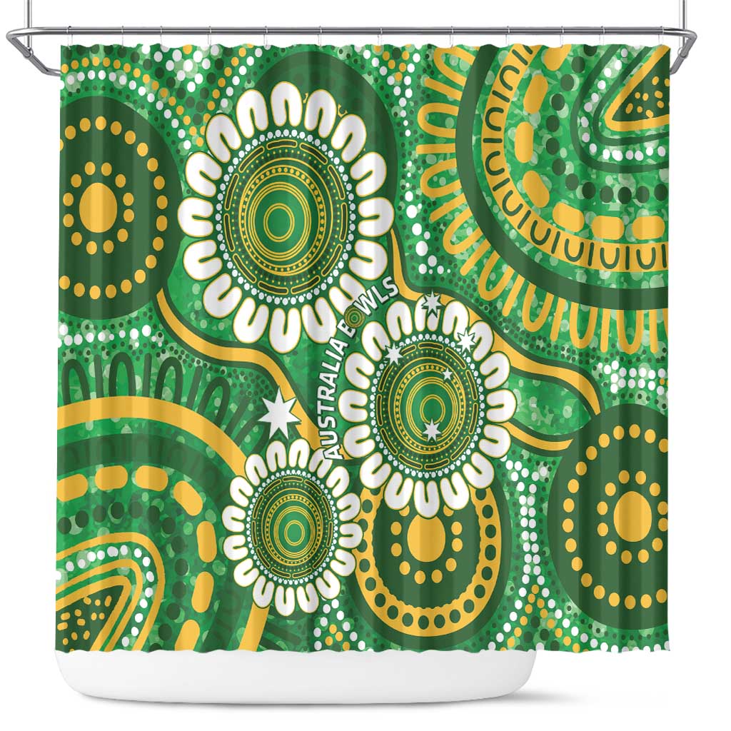 Bowls Australia Shower Curtain Aboriginal Art National Color - Aussie Hoodie