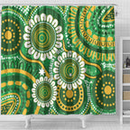Bowls Australia Shower Curtain Aboriginal Art National Color - Aussie Hoodie