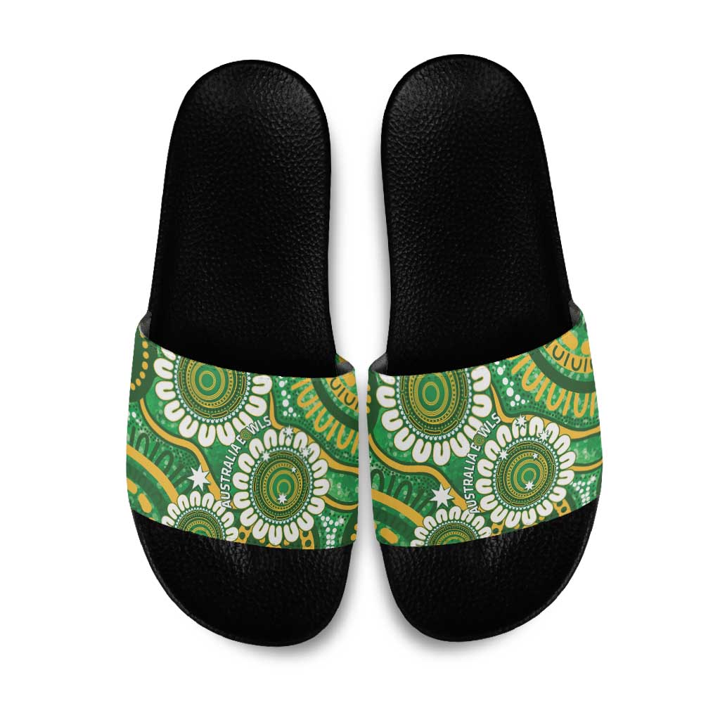 Bowls Australia Slide Sandals Aboriginal Art National Color - Aussie Hoodie