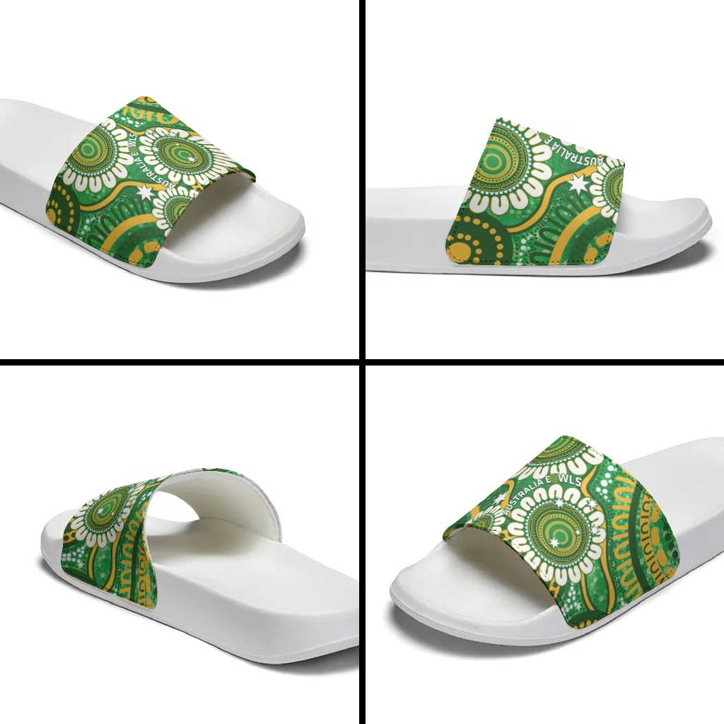 Bowls Australia Slide Sandals Aboriginal Art National Color - Aussie Hoodie