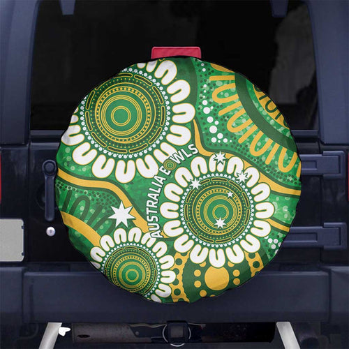 Bowls Australia Spare Tire Cover Aboriginal Art National Color - Aussie Hoodie