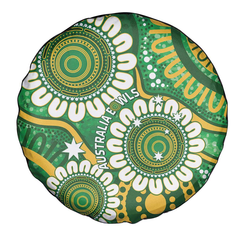 Bowls Australia Spare Tire Cover Aboriginal Art National Color - Aussie Hoodie