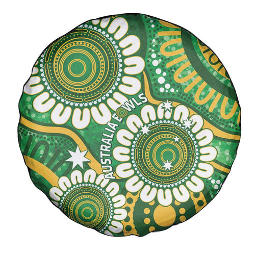 Bowls Australia Spare Tire Cover Aboriginal Art National Color - Aussie Hoodie