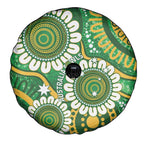 Bowls Australia Spare Tire Cover Aboriginal Art National Color - Aussie Hoodie