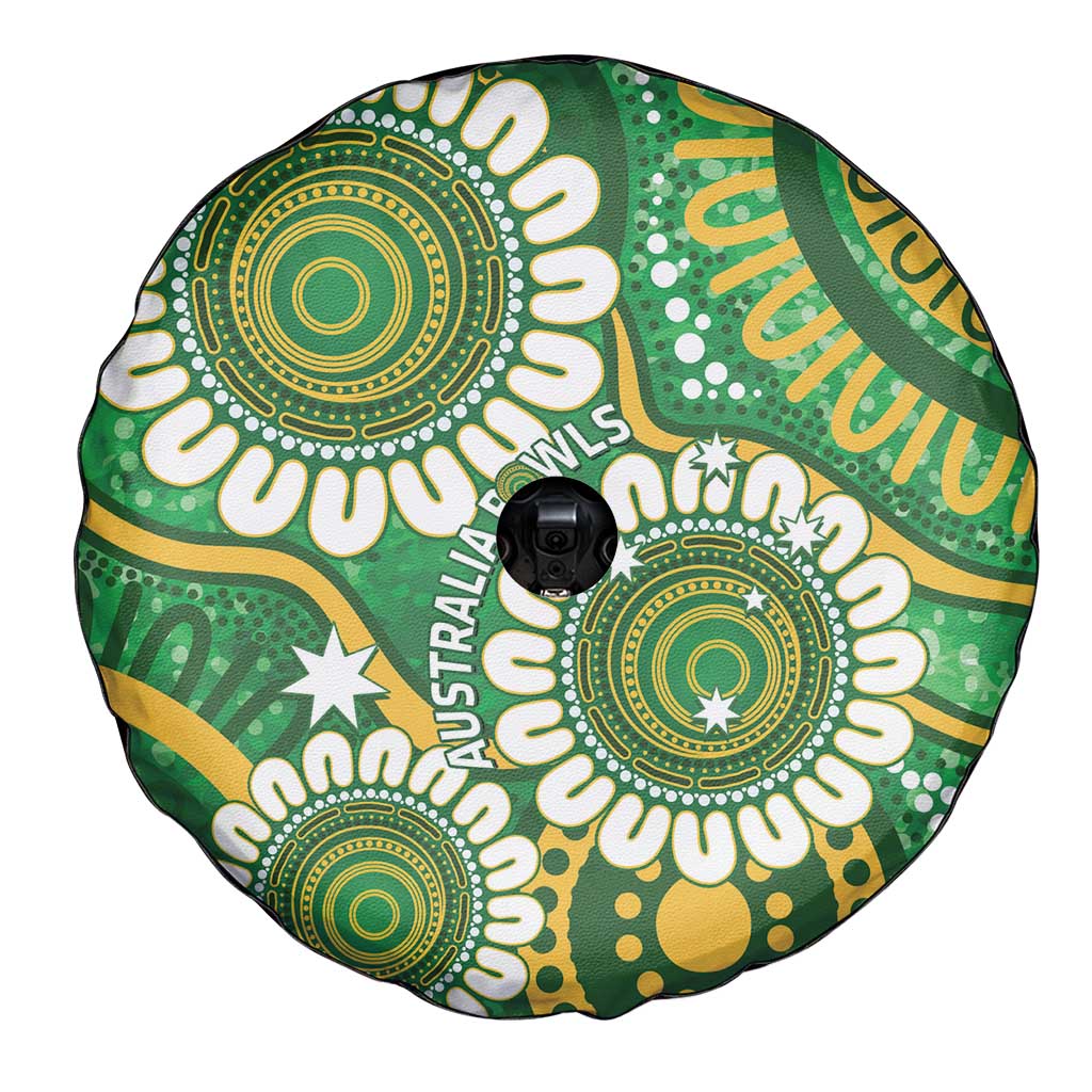 Bowls Australia Spare Tire Cover Aboriginal Art National Color - Aussie Hoodie