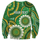 Bowls Australia Custom Sweatshirt Aboriginal Art National Color - Aussie Hoodie