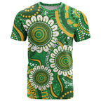 Bowls Australia Custom T Shirt Aboriginal Art National Color - Aussie Hoodie
