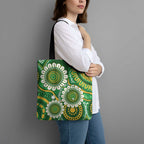 Bowls Australia Tote Bag Aboriginal Art National Color - Aussie Hoodie