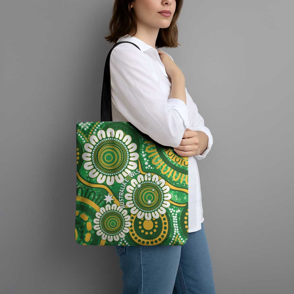 Bowls Australia Tote Bag Aboriginal Art National Color - Aussie Hoodie