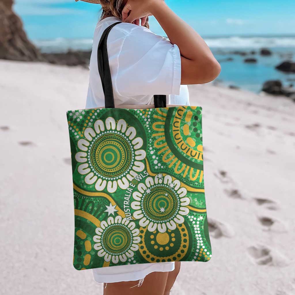 Bowls Australia Tote Bag Aboriginal Art National Color - Aussie Hoodie