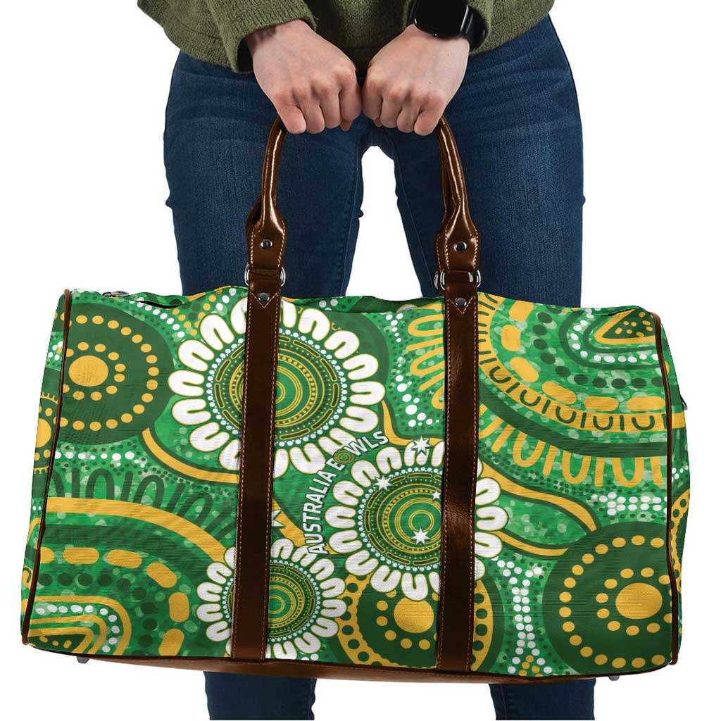 Bowls Australia Travel Bag Aboriginal Art National Color - Aussie Hoodie