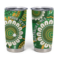 Bowls Australia Custom Tumbler Cup Aboriginal Art National Color - Aussie Hoodie