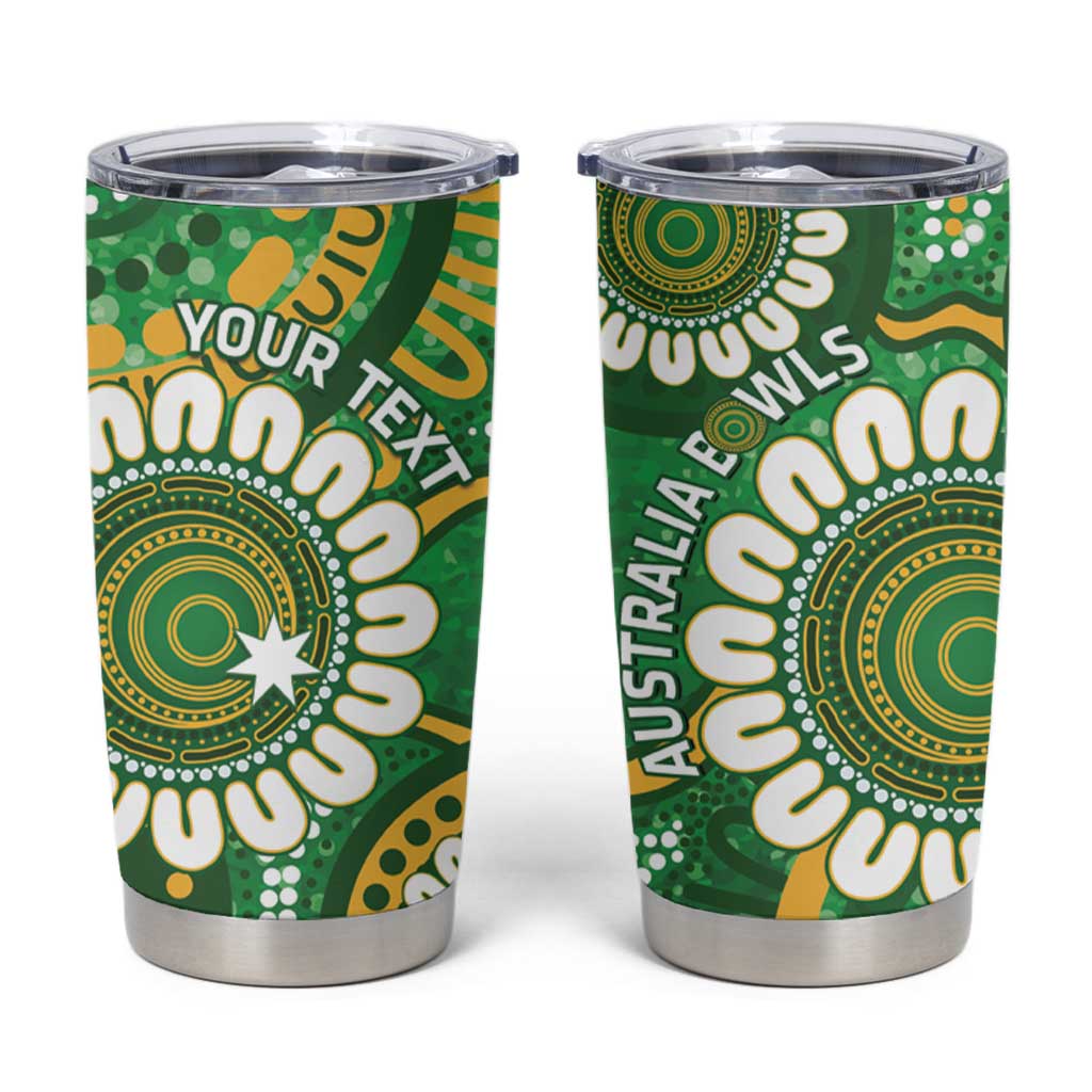 Bowls Australia Custom Tumbler Cup Aboriginal Art National Color - Aussie Hoodie