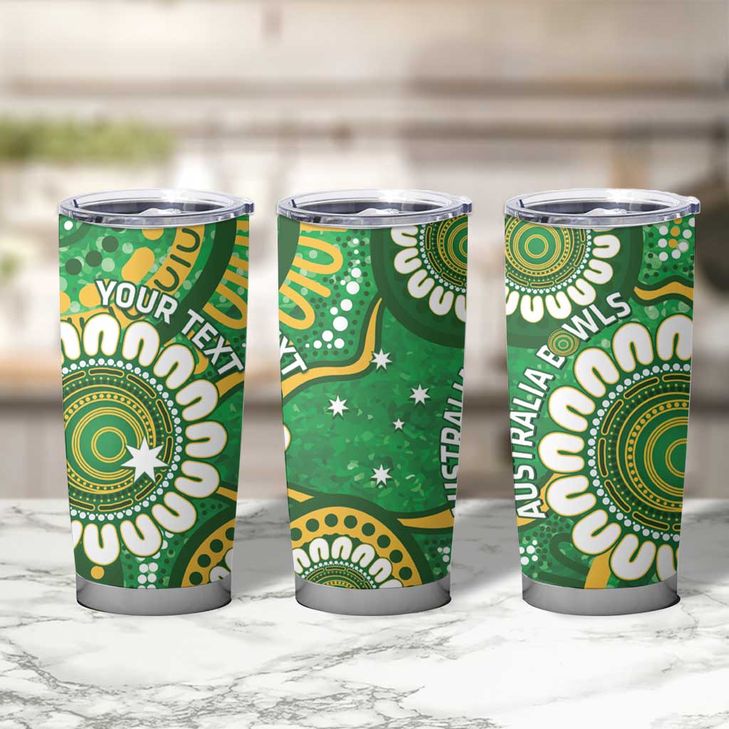 Bowls Australia Custom Tumbler Cup Aboriginal Art National Color - Aussie Hoodie