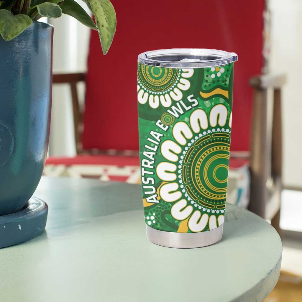 Bowls Australia Custom Tumbler Cup Aboriginal Art National Color - Aussie Hoodie