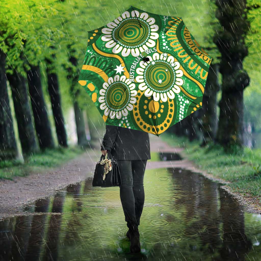 Bowls Australia Umbrella Aboriginal Art National Color - Aussie Hoodie