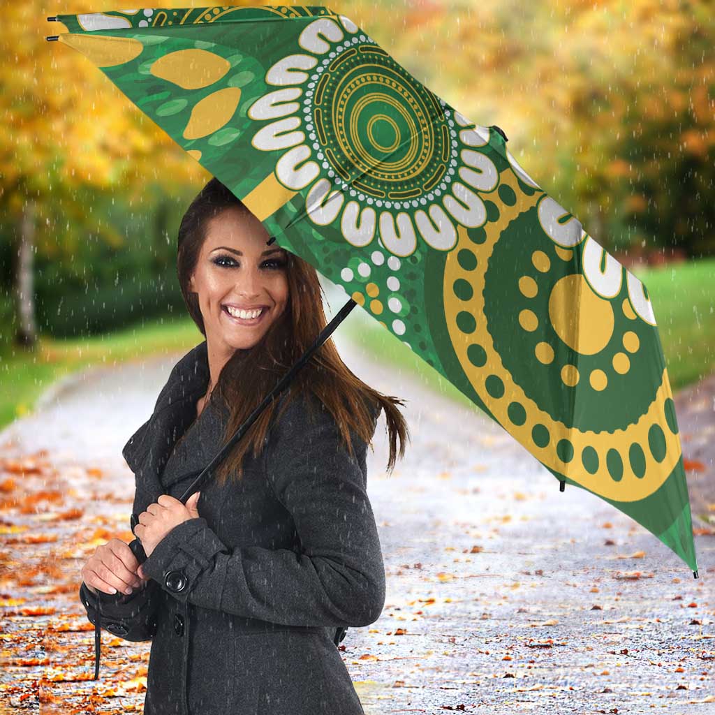 Bowls Australia Umbrella Aboriginal Art National Color - Aussie Hoodie