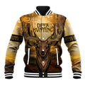 Personalised Deer Hunting Baseball Jacket Forest Vibes