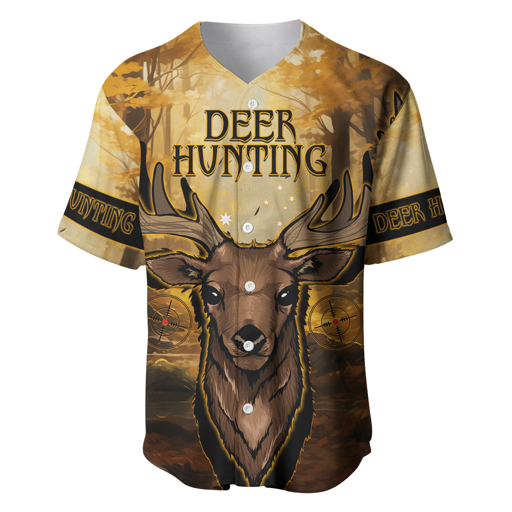 Personalised Deer Hunting Baseball Jersey Forest Vibes
