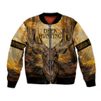 Personalised Deer Hunting Bomber Jacket Forest Vibes