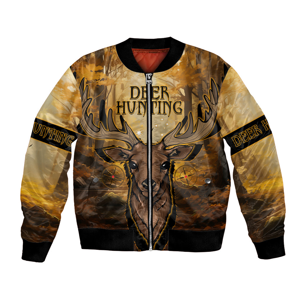 Personalised Deer Hunting Bomber Jacket Forest Vibes