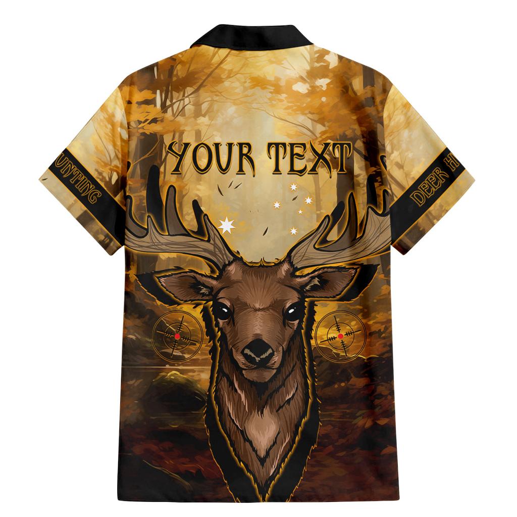 Personalised Deer Hunting Family Matching Mermaid Dress and Hawaiian Shirt Forest Vibes