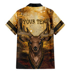 Personalised Deer Hunting Family Matching Mermaid Dress and Hawaiian Shirt Forest Vibes