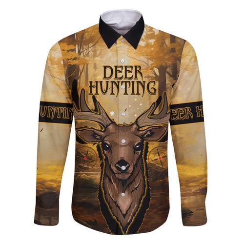 Personalised Deer Hunting Family Matching Off Shoulder Short Dress and Hawaiian Shirt Forest Vibes
