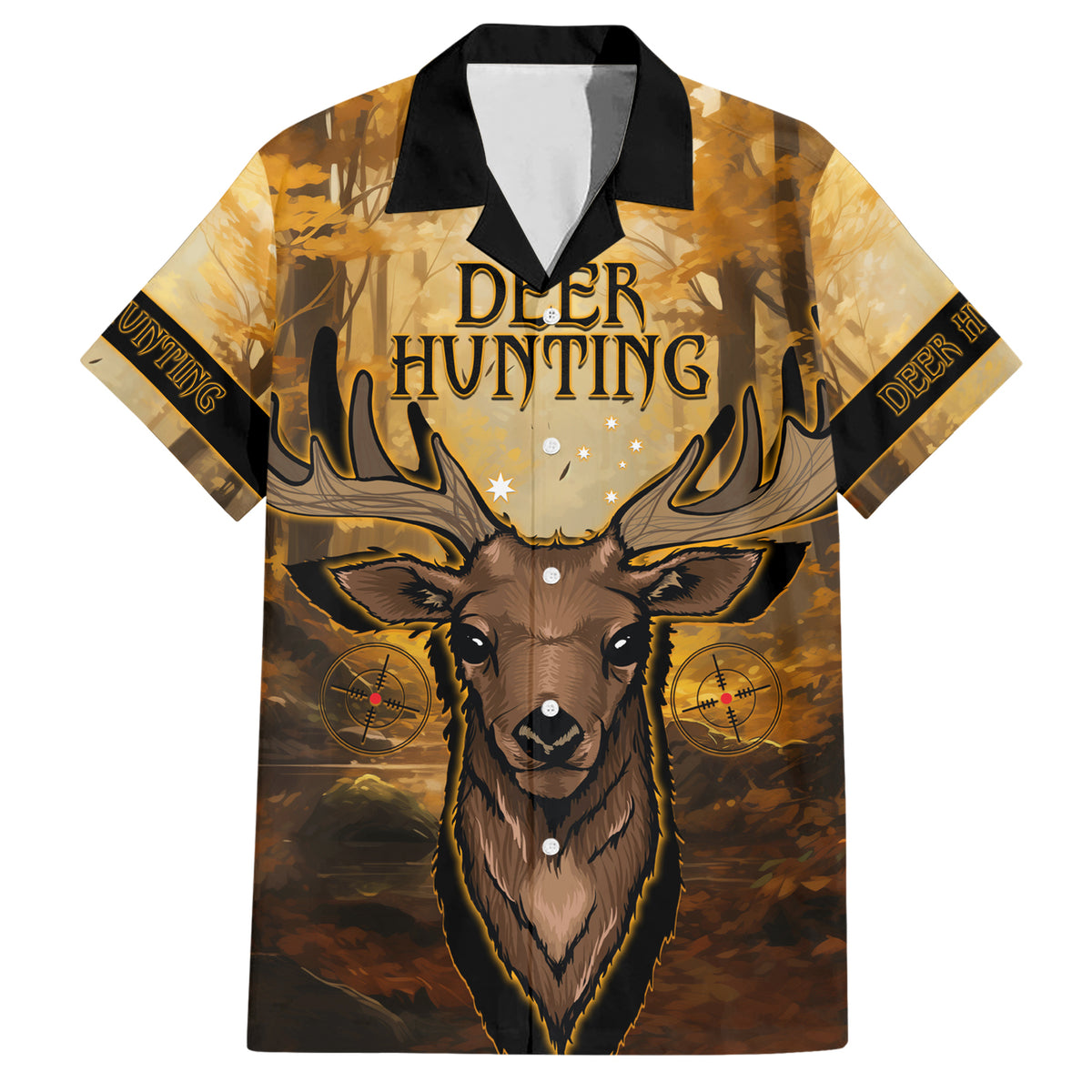 Personalised Deer Hunting Hawaiian Shirt Forest Vibes