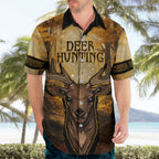 Personalised Deer Hunting Hawaiian Shirt Forest Vibes