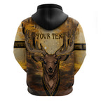 Personalised Deer Hunting Hoodie Forest Vibes