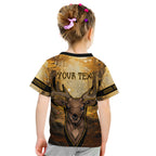 Personalised Deer Hunting Kid T Shirt Forest Vibes