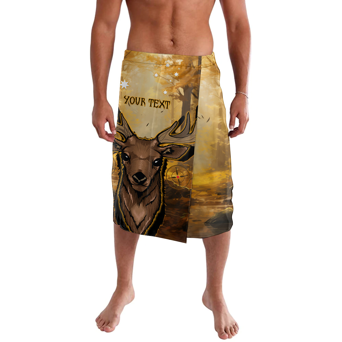 Personalised Deer Hunting Lavalava Forest Vibes