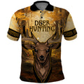 Personalised Deer Hunting Polo Shirt Forest Vibes
