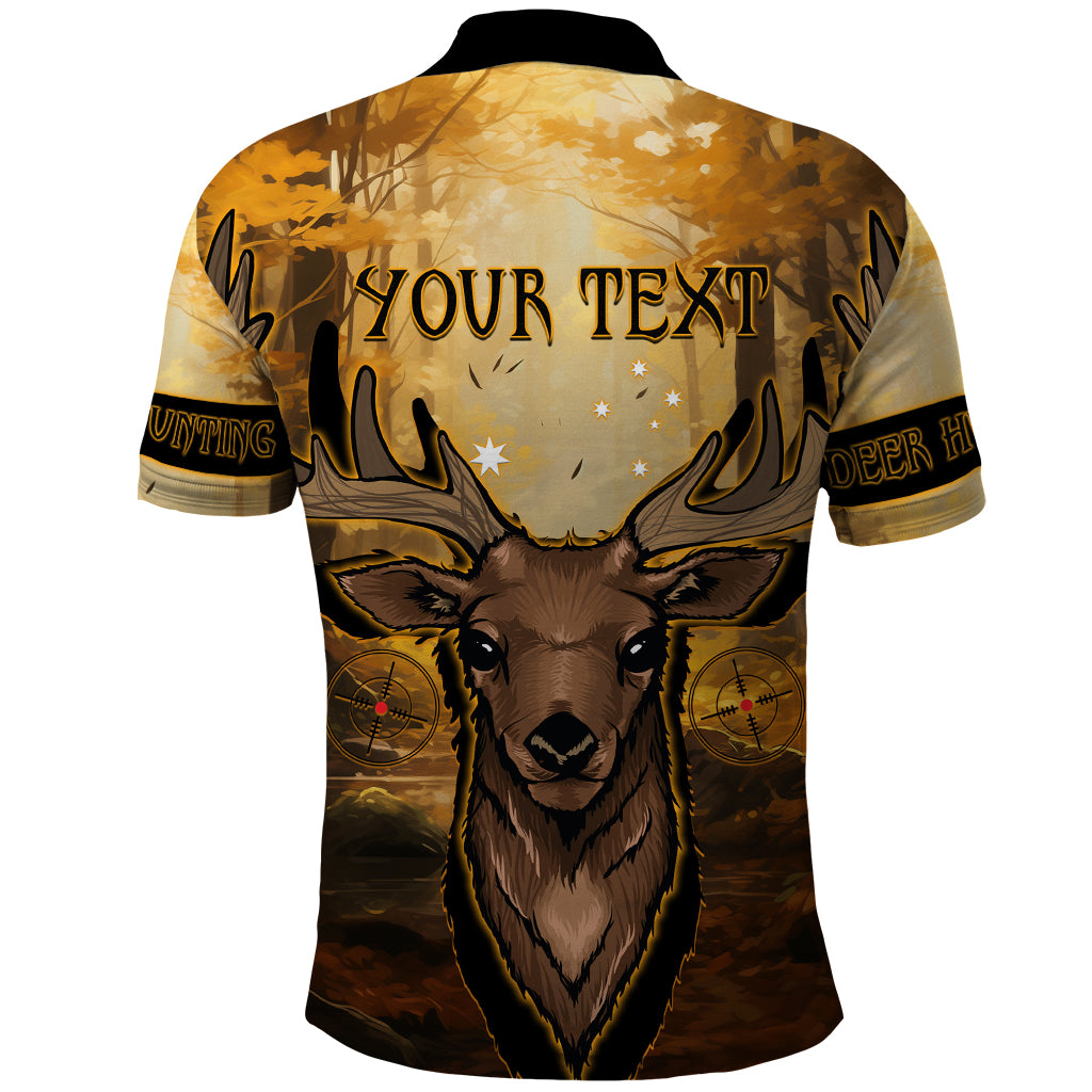 Personalised Deer Hunting Polo Shirt Forest Vibes