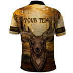 Personalised Deer Hunting Polo Shirt Forest Vibes
