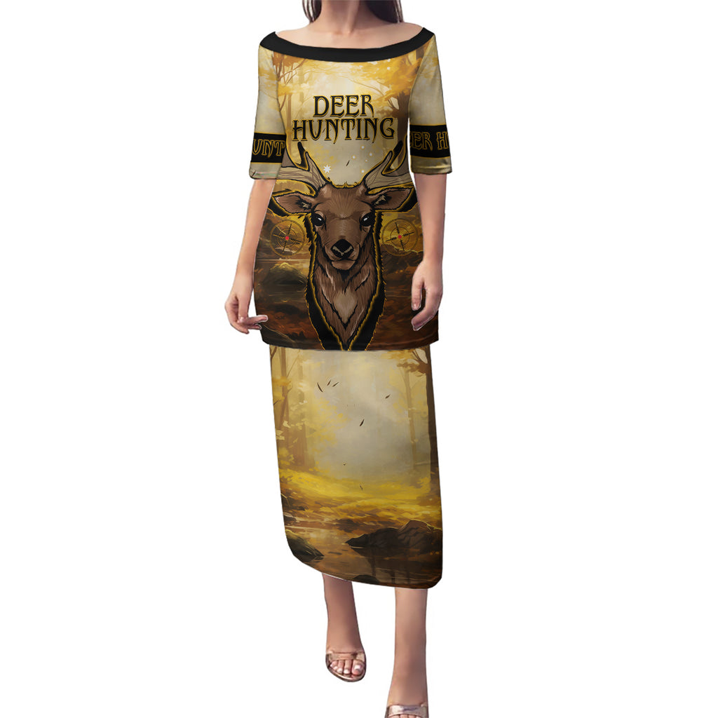 Personalised Deer Hunting Puletasi Forest Vibes