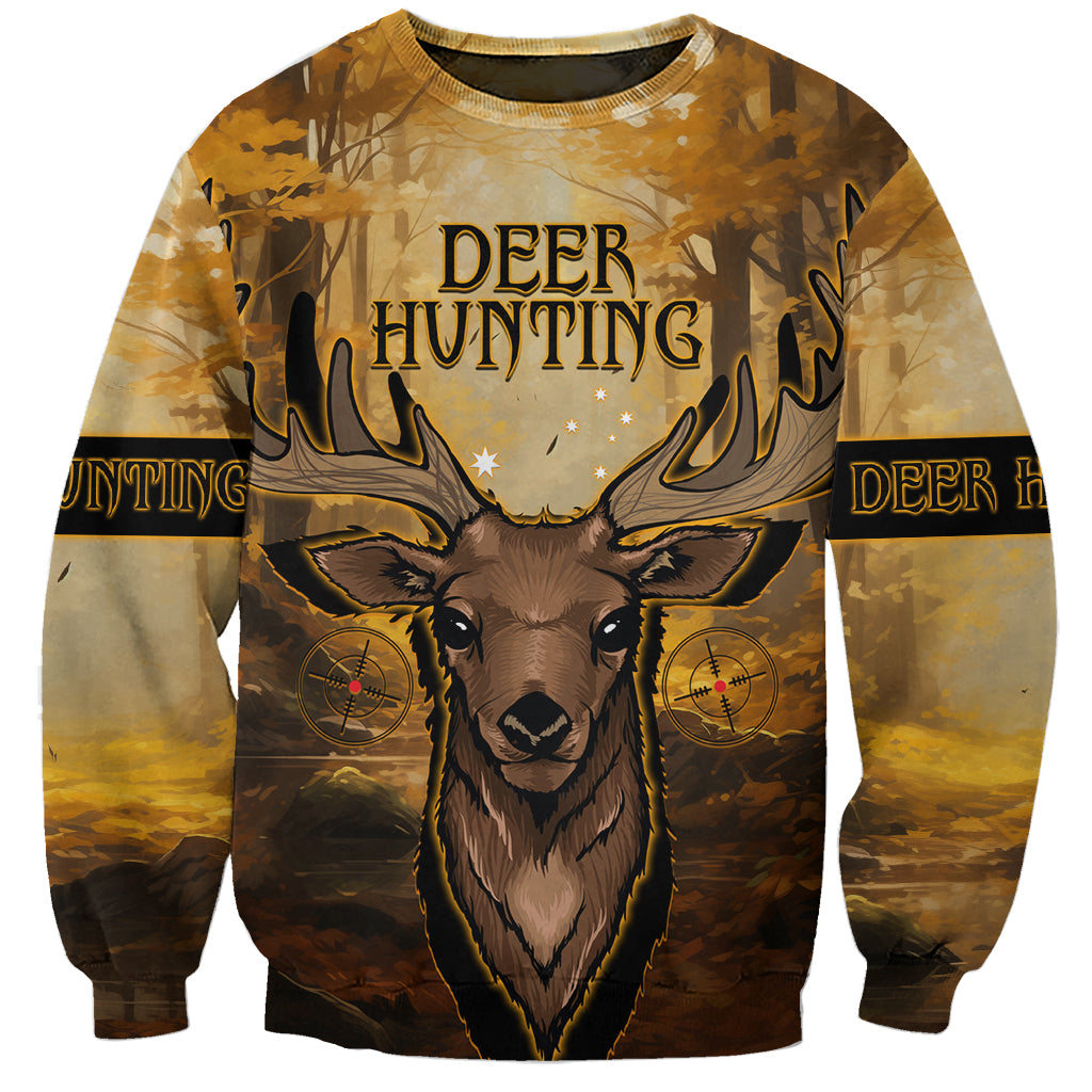 Personalised Deer Hunting Sweatshirt Forest Vibes