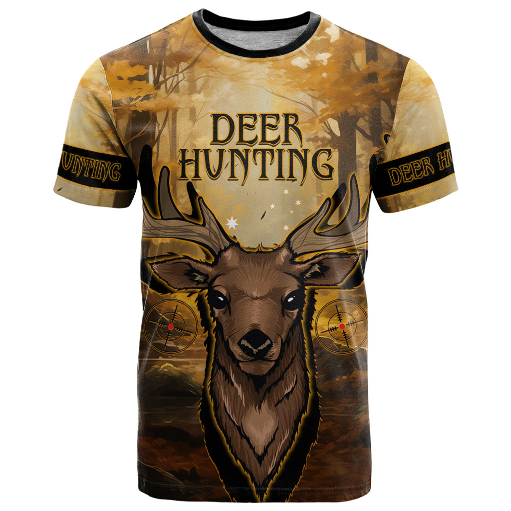 Personalised Deer Hunting T Shirt Forest Vibes
