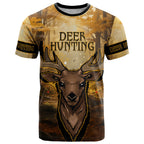 Personalised Deer Hunting T Shirt Forest Vibes