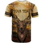 Personalised Deer Hunting T Shirt Forest Vibes