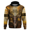 Personalised Deer Hunting Zip Hoodie Forest Vibes