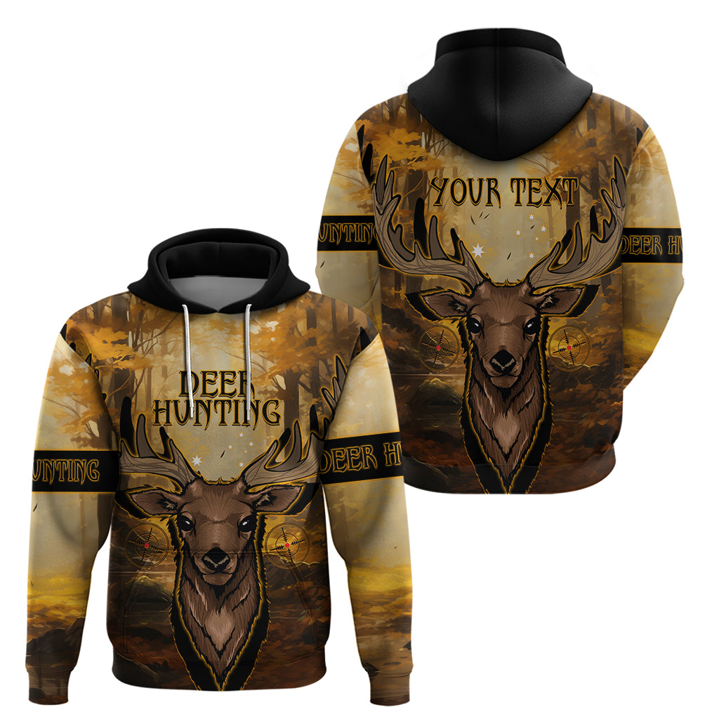 Personalised Deer Hunting Zip Hoodie Forest Vibes